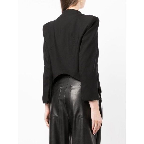 Helmut Lang Jackets & Blazers - HELMUT LANG Cropped Deformation Jacket Blouson Women Size 0 HI LO From Japan